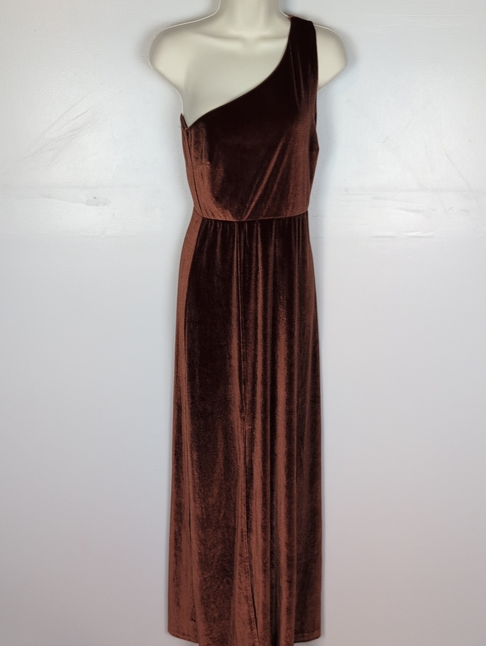 Baltic Born Tatiana Velvet One Shoulder Maxi Dress
